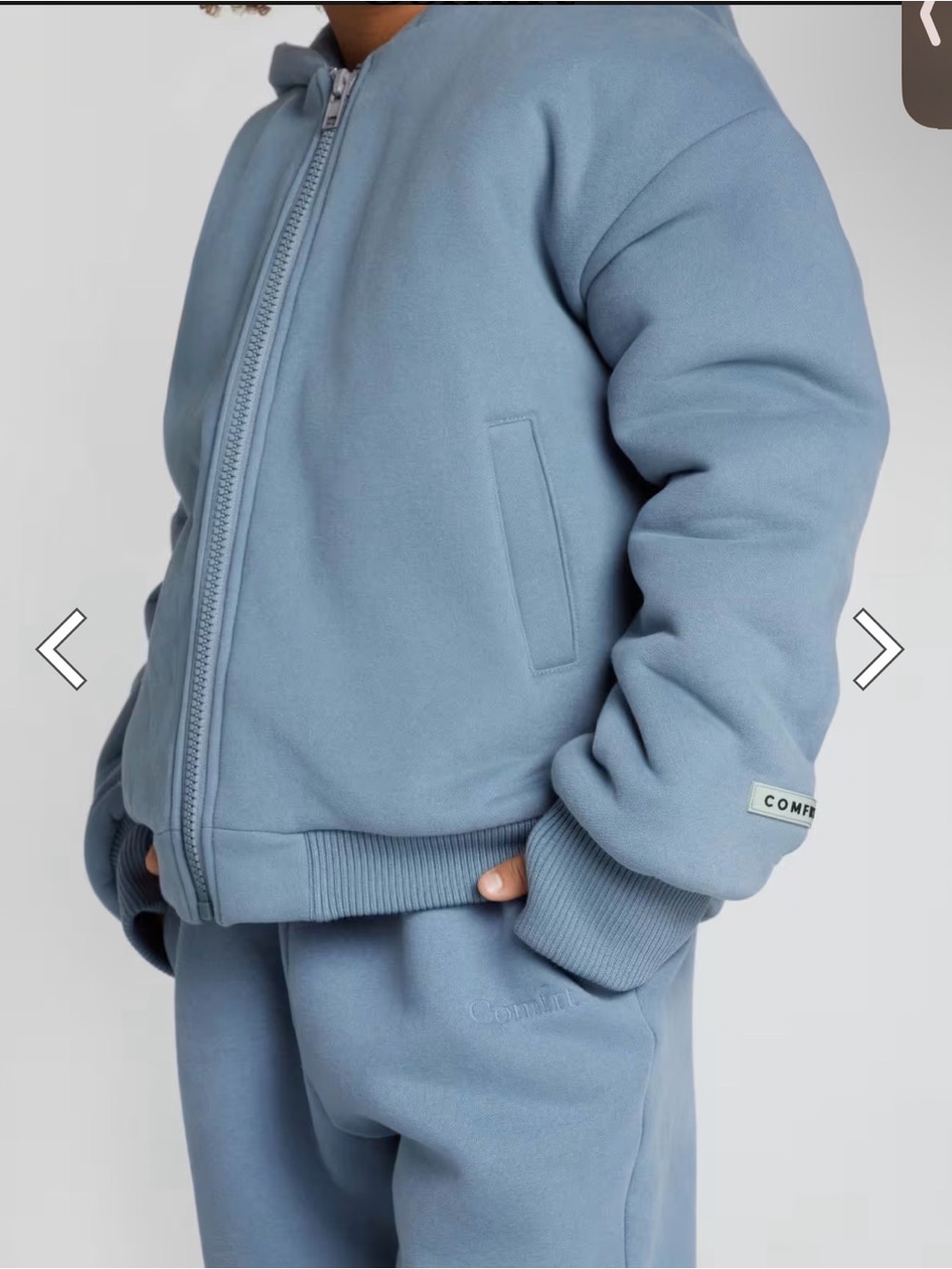 Comfrt Weighted Hoodie- Sky (kids or adults)